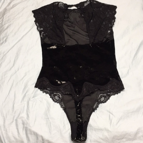 Victoria's Secret Velvet and Lace Teddy - Picture 8 of 8